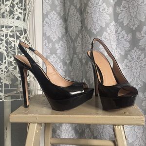 Slingback Peep Toe Platform Pump by Zara